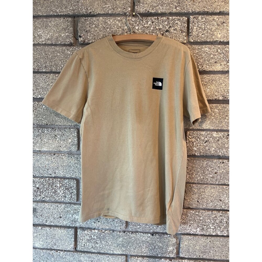 The North Face Beige Short Sleeve Mens T-Shirt Small Circular Design